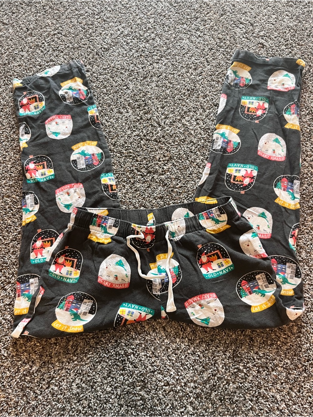 Old Navy Holiday Snow Globe Pajama Pants